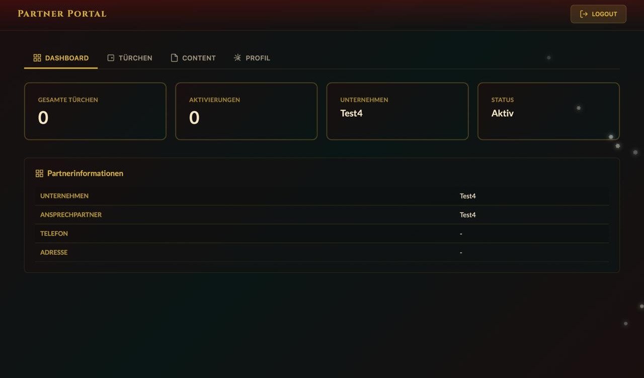 Adelinos Partner Portal Dashboard – Full-Stack Webanwendung entwickelt von AW-Digital